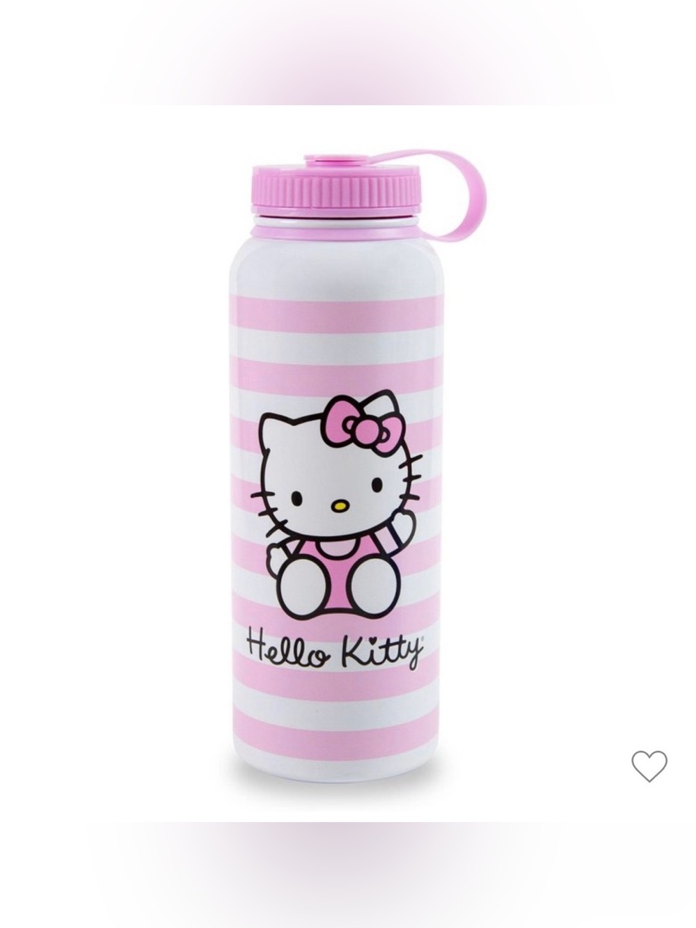 Hello Kitty MSRP $25 Stainless Steel Tumbler Pink White NWOT